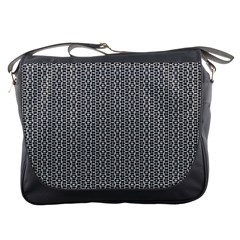 Black And White Triangles Messenger Bag by Sparkle