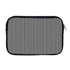 Black And White Triangles Apple Macbook Pro 17  Zipper Case by Sparkle