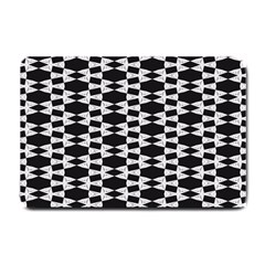 Black And White Triangles Small Doormat  by Sparkle