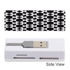 Black And White Triangles Memory Card Reader (stick) by Sparkle