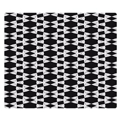 Black And White Triangles Double Sided Flano Blanket (small)  by Sparkle