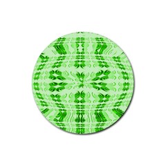 Digital Illusion Rubber Round Coaster (4 Pack)  by Sparkle