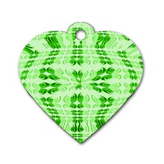 Digital Illusion Dog Tag Heart (two Sides) by Sparkle