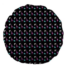 Animalsss Large 18  Premium Flano Round Cushions by Sparkle