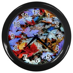 Rainbow Season Wall Clock (black)