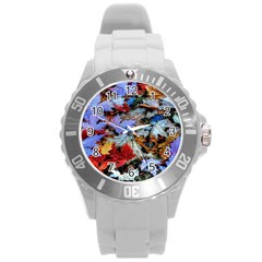 Rainbow Season Round Plastic Sport Watch (L)