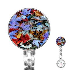 Rainbow Season Stainless Steel Nurses Watch