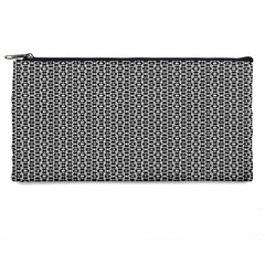 Black And White Triangles Pencil Case by Sparkle