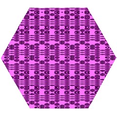 Digital Violet Wooden Puzzle Hexagon