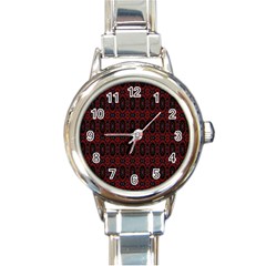 Digital Mandale Round Italian Charm Watch by Sparkle