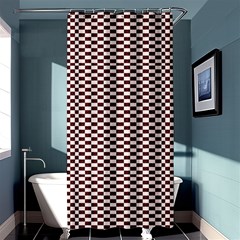 Red Sparks Shower Curtain 36  X 72  (stall)  by Sparkle