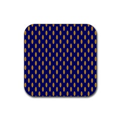 Polka Dots Rubber Coaster (square)  by Sparkle