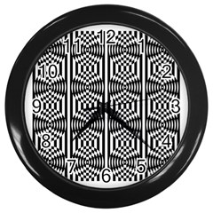 Optical Illusion Wall Clock (black)