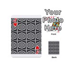 Optical Illusion Playing Cards 54 Designs (Mini) Front - HeartJ