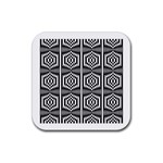 Optical Illusion Rubber Coaster (Square)  Front