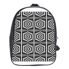 Optical Illusion School Bag (large) by Sparkle