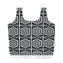 Optical Illusion Full Print Recycle Bag (l) by Sparkle