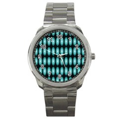 Mandala Pattern Sport Metal Watch by Sparkle