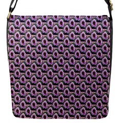 Flowers Pattern Flap Closure Messenger Bag (s) by Sparkle