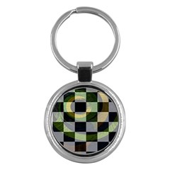 Circle Checks Key Chain (round) by Sparkle