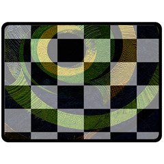 Circle Checks Fleece Blanket (large) 