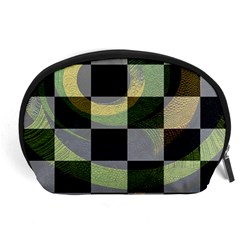 Circle Checks Accessory Pouch (large) by Sparkle