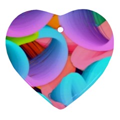 3d Color Swings Ornament (heart) by Sparkle