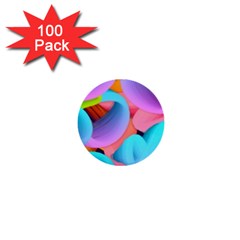 3d Color Swings 1  Mini Buttons (100 Pack)  by Sparkle