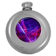 Fractal Flash Round Hip Flask (5 Oz) by Sparkle