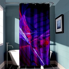 Fractal Flash Shower Curtain 36  X 72  (stall)  by Sparkle