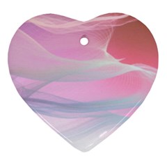 Pink Fractal Ornament (heart) by Sparkle