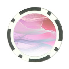 Pink Fractal Poker Chip Card Guard