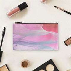 Pink Fractal Cosmetic Bag (small) by Sparkle