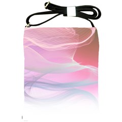 Pink Fractal Shoulder Sling Bag by Sparkle