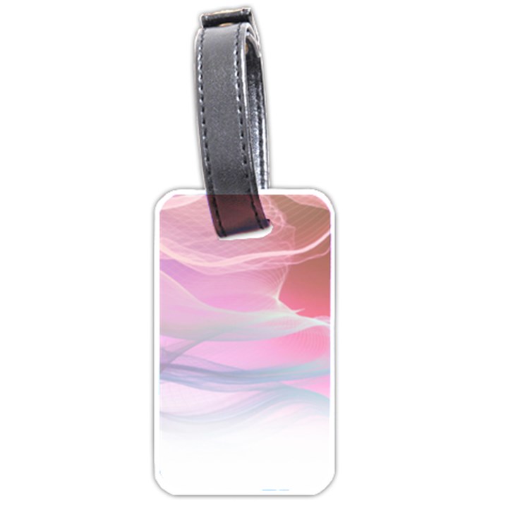 Pink Fractal Luggage Tag (one side)