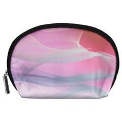 Pink Fractal Accessory Pouch (large)