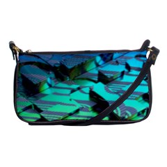 Digital Abstract Shoulder Clutch Bag by Sparkle