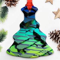 Digital Abstract Christmas Tree Ornament (two Sides) by Sparkle