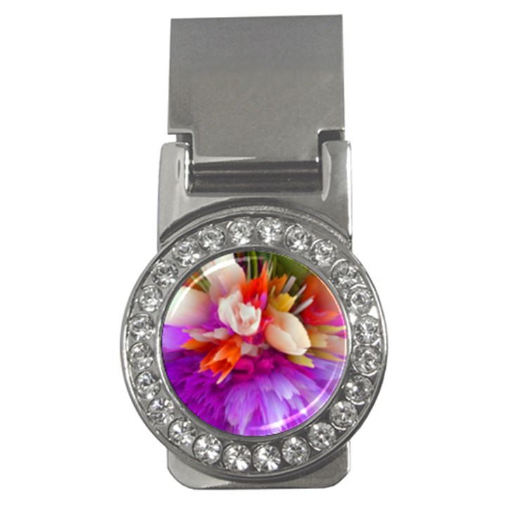 Poppy Flower Money Clips (CZ) 