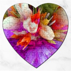 Poppy Flower Jigsaw Puzzle (heart) by Sparkle