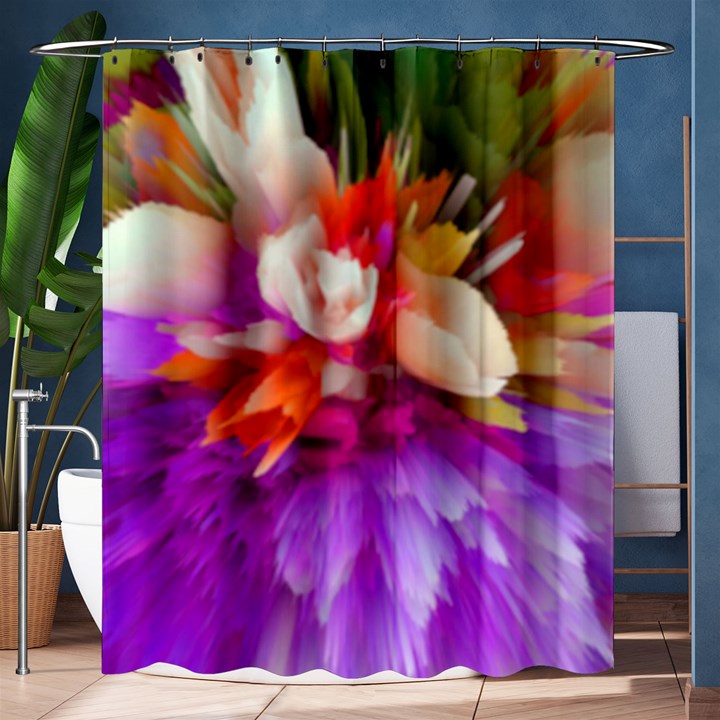 Poppy Flower Shower Curtain 60  x 72  (Medium) 