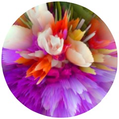 Poppy Flower Wooden Puzzle Round by Sparkle