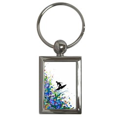 Nature Surfing Key Chain (rectangle) by Sparkle