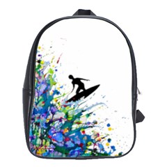 Nature Surfing School Bag (large) by Sparkle