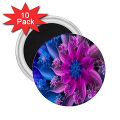 Fractal Flower 2 25  Magnets (10 Pack)  by Sparkle