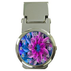 Fractal Flower Money Clip Watches by Sparkle