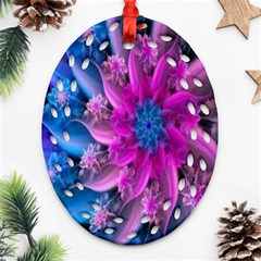 Fractal Flower Ornament (oval Filigree) by Sparkle