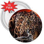 Nature With Tiger 3  Buttons (10 pack)  Front