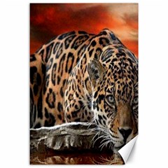 Nature With Tiger Canvas 24  X 36  by Sparkle