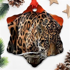 Nature With Tiger Snowflake Ornament (two Sides) by Sparkle